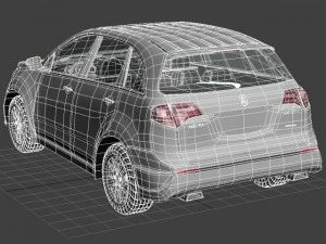 acura mdx suv 2011 Modelo 3D