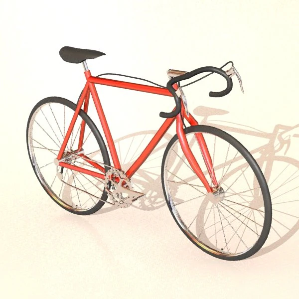 sport bicycle 3D Model .c4d .max .obj .3ds .fbx .stl .blend 