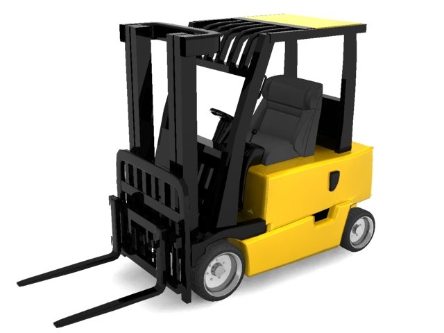 forklift Modelo 3D .c4d .max .obj .3ds .fbx .stl .blend 