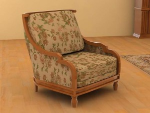living room 3D 模型