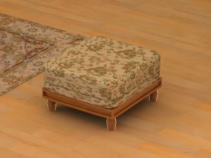 living room 3D 模型
