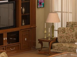 living room 3D 模型