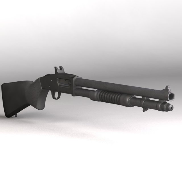 shotmossberg 590 3D Modell .c4d .max .obj .3ds .fbx .stl .blend 