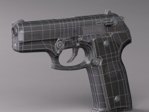 handberetta cougar 8000 series 3D 모델