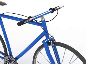 sport blue bicycle Modello 3D