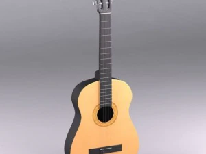क्लासिक गिटार 3D मॉडल