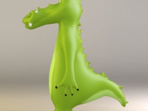cartoon crocodile Model 3D