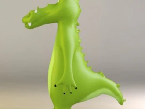 Cartoon-Krokodil 3D Modell