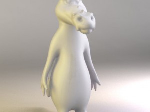 cartoon crocodile Model 3D