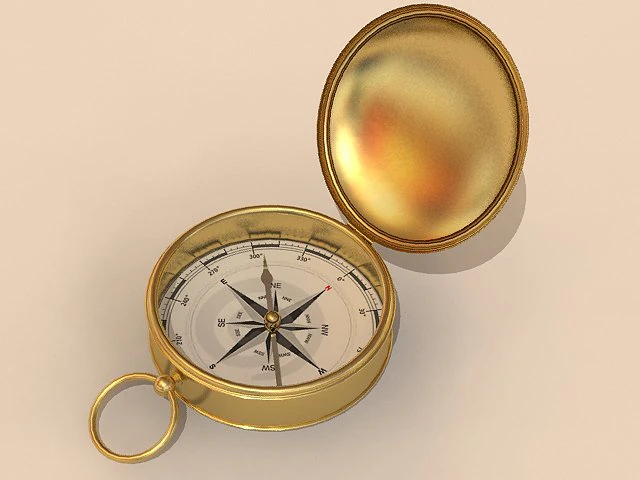compass 3D Model .c4d .max .obj .3ds .fbx .stl .blend 