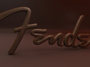 fender logo 3D Model