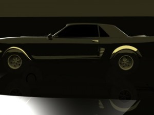 mustang 1965 Modèle 3D