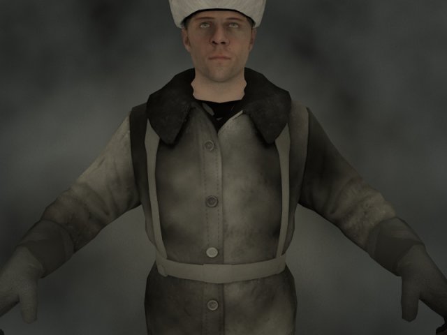 russian officer 3D Model .c4d .max .obj .3ds .fbx .stl .blend 