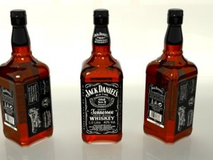 jack daniels bottle 3D मॉडल