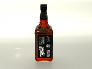 jack daniels bottle 3Dモデル