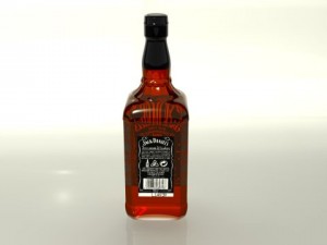 jack daniels bottle 3Dモデル