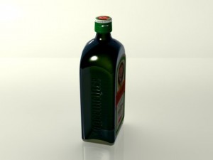 jaegermeister bottle Model 3D