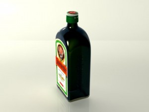 jaegermeister bottle Model 3D