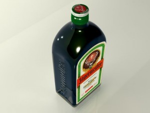 jaegermeister bottle Model 3D