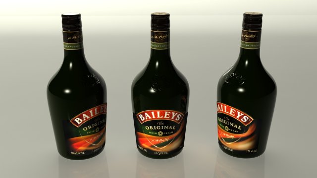 bailey bottle 3D मॉडल .c4d .max .obj .3ds .fbx .stl .blend 