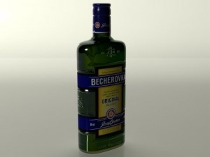 becherovka bottle 3D Модель