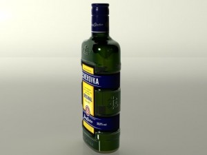 becherovka bottle 3D Модель