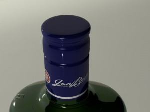 becherovka bottle 3D Модель