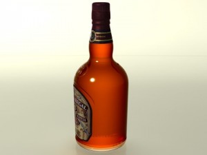 chivas regal bottle 3D मॉडल