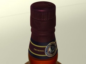 chivas regal bottle 3D मॉडल