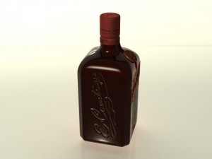 cointreau bottle Model 3D