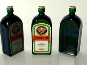 alcohol bottles collection 3D Model