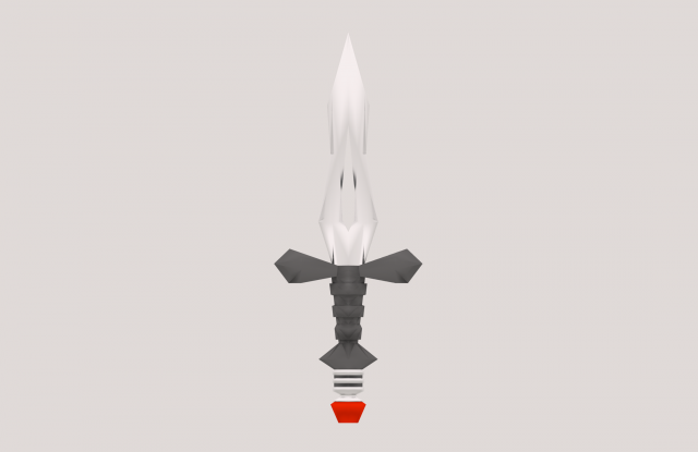 low poly dagger Modelo 3D .c4d .max .obj .3ds .fbx .stl .blend 