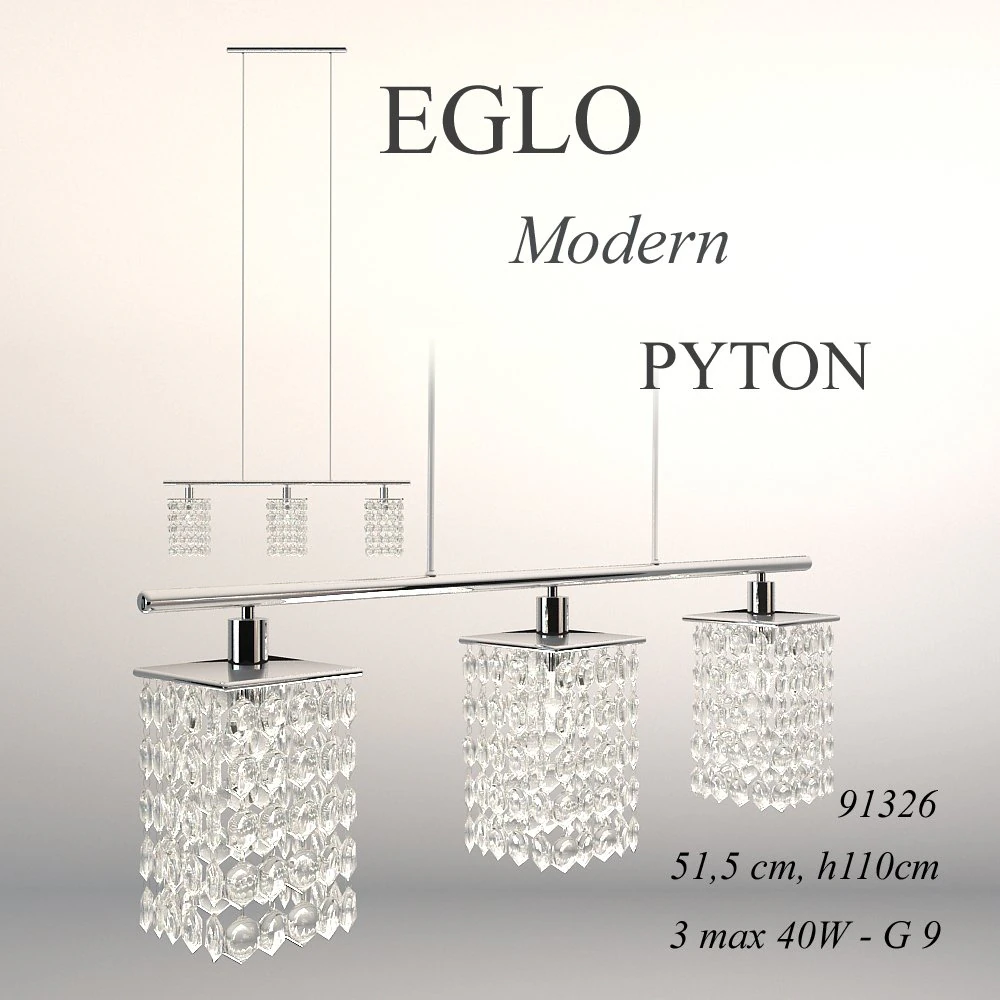 ceiling lamp eglo collection modern model pyton 3D Model .c4d .max .obj .3ds .fbx .stl .blend