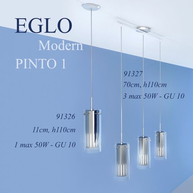 ceiling lamp eglo collection modern model pinto 3D Model .c4d .max .obj .3ds .fbx .stl .blend 