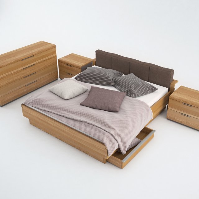 set bedroom loddenkemper maximum nature 3D Model .c4d .max .obj .3ds .fbx .stl .blend 