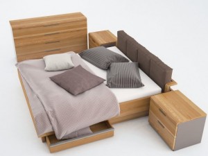 set bedroom loddenkemper maximum nature 3D Model