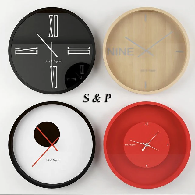 wall clock sp 3D Model .c4d .max .obj .3ds .fbx .stl .blend 