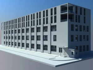 factory office building 3D Model