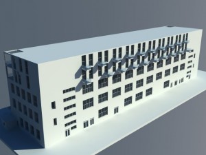 factory office building 3D 모델