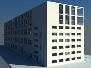 factory office building 3D 모델