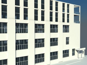 factory office building 3D 모델