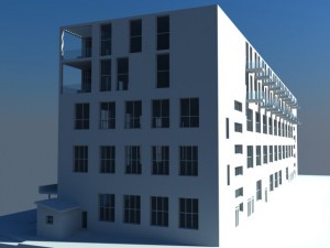 factory office building 3D 모델