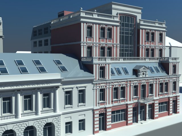 historical buildings 3Dモデル .c4d .max .obj .3ds .fbx .stl .blend 