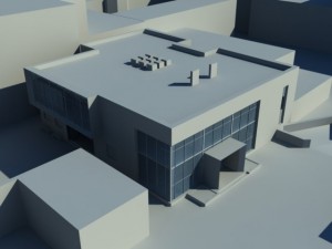 twostoreyed office building 3D Model