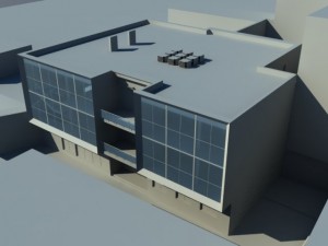 twostoreyed office building 3D Model
