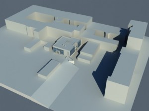twostoreyed office building 3D Model