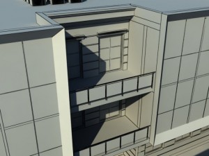 twostoreyed office building 3D Model