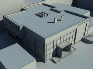 twostoreyed office building 3D Model