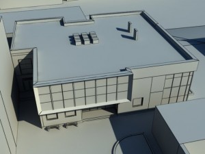 twostoreyed office building 3D Model