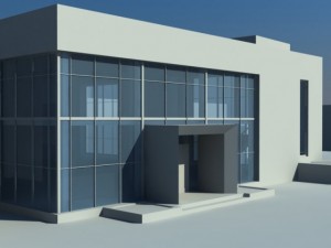 twostoreyed office building 3D Model
